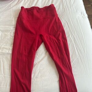 Fabletics red workout pants